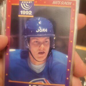 1992 MATS SUNDIN JOFA NHL HOCKEY CARD PROMO SPORTS EQUIPMENT ADVERTISING SPONSOR